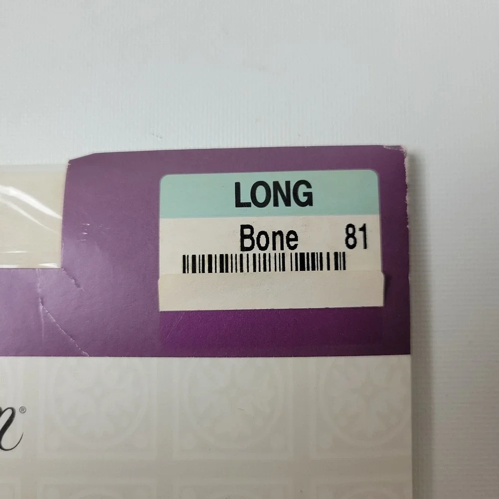 Worthington Sensible Sheers Control Top Pantihose Bone Long 20 Denier USA Made